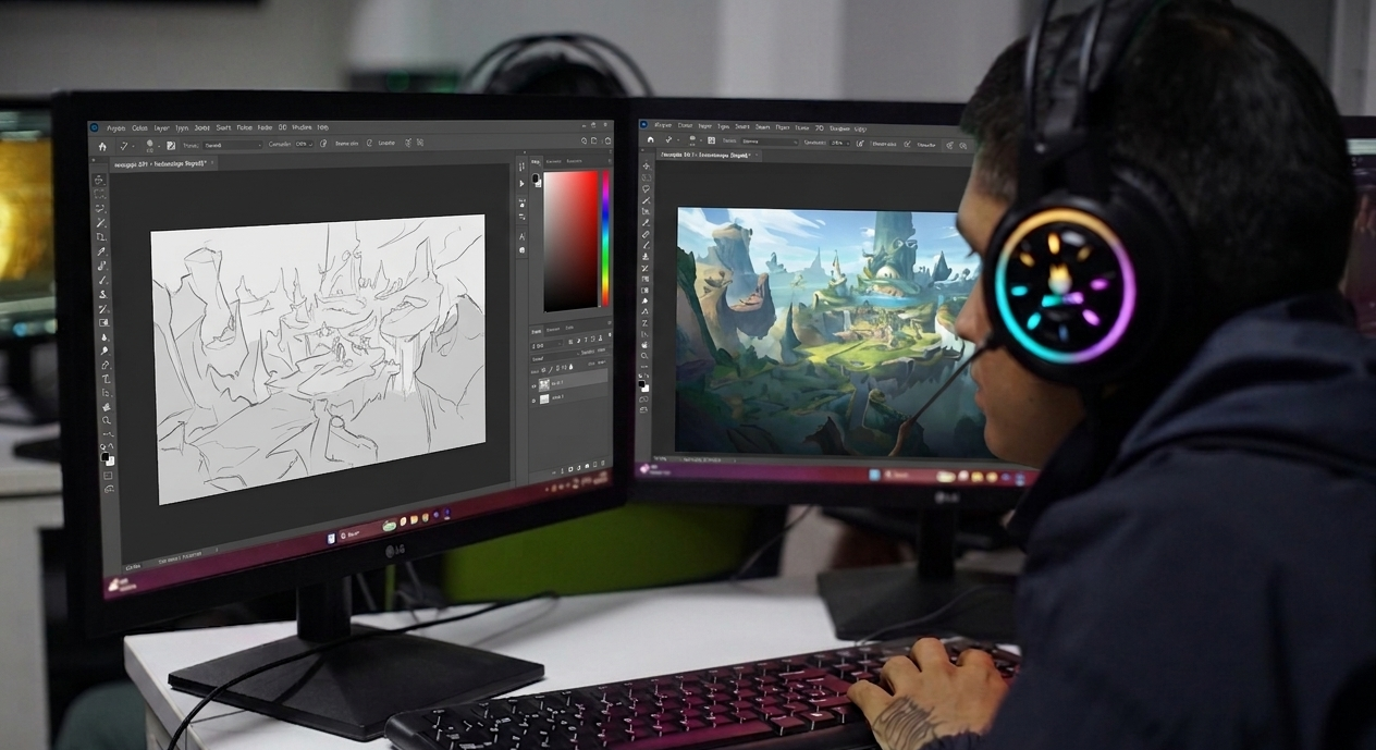 Banner Concept Art en Animación