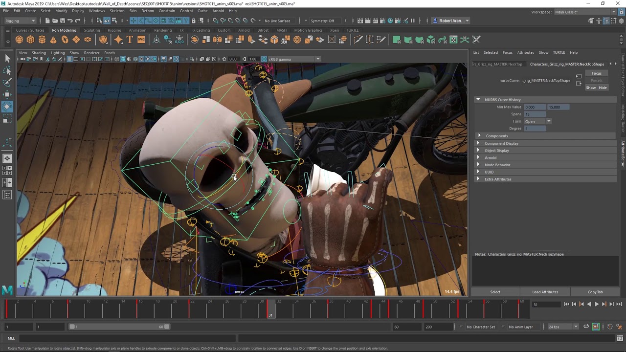 PERSONAJES ANIMADOS EN 3D CON MAYA